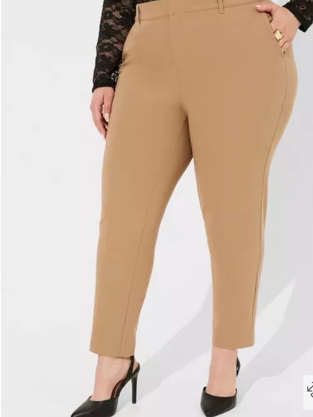 NWT torrid $85 sz 16 short high rise relaxed taper pants 831